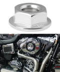 Premium Heavy Duty 4 Pack 5/16 24 Unf Stainless Steel Hex Flange Nuts for Harley Davidson exhaust manifold