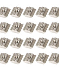 M6 Sliding T Nuts For 3030 Series European Standard T Slot Aluminum Extrusion 20 Pack Nickel Plated Carbon Steel 8.8 Grade