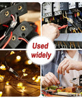 30 Pcs Quick Connect Wire Connectors used in various applications including LED lighting, circuit boards, and electrical panels.