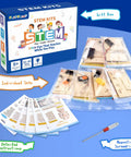 Six In One STEM Kit For Kids Ages Eight To Twelve With 3D Puzzles Building And Engineering Models Wood Arts And Craft Toys displayed.