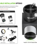 90 Degree 1.25 Inch Telescope Diagonal Mirror With Eyepiece Thumbscrew Refractor Accessories for clear visual observation