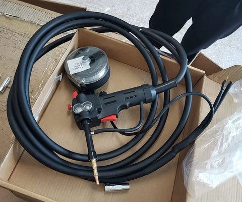 Heavy Duty 200 Amp Aluminum Spool Gun For Mig Torch Welders With 16.4 Ft Cables Fits Miller 210 Spoolmate 3035 in box