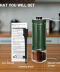 Massive 60G Capacity Manual Coffee Grinder With 40 Adjustable Settings And Stainless Steel Burrs Portable Hand Coffee Bean Mill