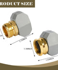Garden Hose Repair Kit Set With Aluminum End Connectors Includes 3 Male And 3 Female Hose Menders 6 Zinc Clamps And Washers