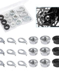 Heavy Duty Bike Wheel Axle Nut And Hub Safety Washer Kit 18 Piece M8 M9.5 M10 with iron construction and flanged nuts set
