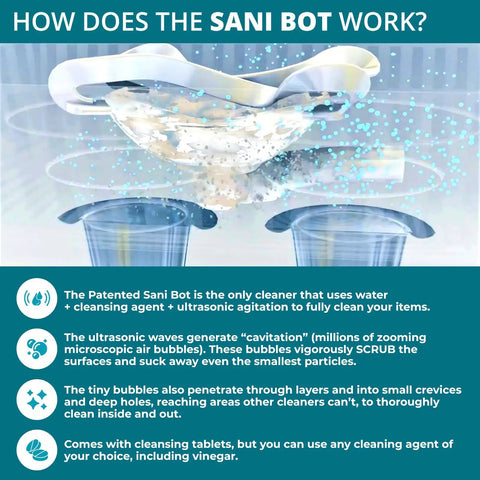 Ultrasonic Sleep Gear Cleaner With A 3 Liter Tank Delivers Deep Clean And Top Notch Dirt Removal By Eliminating Dirt Oils And Buildup From Every Layer And Crevice Patented Tech For Bedding Pads And Sleep Gear At Home infographic