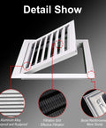 Tough As Nails Aluminum Alloy Access Panel Waterproof Rustproof Utility Door With Clip Lock Hidden Switch Plug And Play Fit 20 By 35 Cm details showing filtration grid and bezel reinforcement.