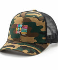 Everyday Camo Dope Trucker Hat For Women Cute Girls Adjustable Cap With Flexible Buckle Fit Outdoor Style For Nature Lovers