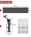 Swivel Bike Storage Rack For Tight Spaces, Adjustable Wall Mounted Garage Bike Rack, Vertical Indoor Bicycle Hanger parts