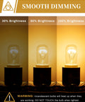 Image showing smooth dimming levels of 40W T8 E17 Appliance Bulb 120V Microwave Under Hood Stove Light Refrigerator Oven Lava Lamp Replacement 2 Pack.