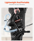 Heavy Duty Electric Airless Paint Sprayer With 650W Motor And 3000 Psi Pressure held by a person, showcasing portability and design.