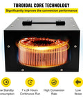 Built Tough Step Up Down Voltage Converter 2000VA to 3000VA Transformer with toroidal core technology display