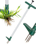 Stand Up Weed Puller With 39 Inch Handle 3 Claw Garden Weeder Long Reach Root Pulling Tool For Dandelions No Bend Weeding Handheld Grabber