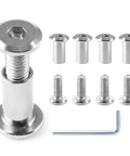 Heavy Duty M6 X 16mm Hex Socket Cap Bolts And Barrel Nuts Kit With Allen Wrench featuring stainless steel fasteners.