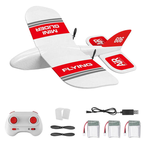 KF606 RC Plane For Newbies With Three Batteries 2 4 GHz Remote Control Airplane EPP Foam Fixed Wing Glider Ready To Fly Toy components