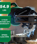 Heavy Duty 12 Inch Dual Bevel Sliding Miter Saw Workhorse With 4000 RPM No Load Speed, 45 Degree Left And Right Bevel