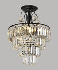 Dope Modern Crystal Chandeliers With 4 Lights And Included Bulbs Chandelier Light Fixture For Living Room Dining Hallway Bedroom