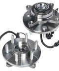 4WD Front Wheel Bearing Hubs For 2009 2010 Ford F150 Six Lug 4x4 Front Left And Right Hubs Assembly Replacement Pair Ready To Install With Sensor Wire ABS Compatible Heavy Duty Construction