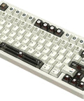 Killer 75 Percent Hall Effect Wired Gaming Keyboard Delivers Dope Rapid Trigger Precision With Fully Adjustable Actuation Built On Premium Aluminum Frame For Lightning Fast Shooting And Snappy Responsiveness In Pro White, shown in top view.