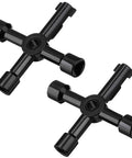 Multi Functional 4 Way Utility Keys For Gas Meter Water Box And Electric Cabinet 2 Pack Panel Keys For Sillcock Locker Meter Box Elevator Access In Black By Shappy