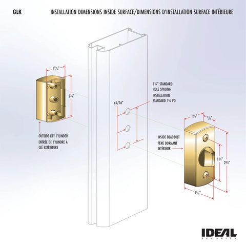 Rock Solid Heavy Duty Deadbolt Lock For Storm And Screen Doors Featuring Quick Keyed Entry Sleek Snow White Finish Two Piece Set Built Tough To Secure Exterior Doors And Legit Peace Of Mind Premium Steel Construction