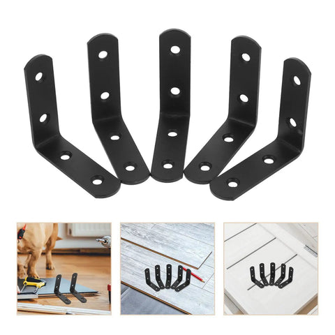 Heavy Duty Stainless Steel Corner Braces 12 Pack L Shaped Right Angle Metal Brackets for shelves and furniture support