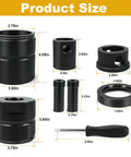 Dimensions of Pin And Bushing Adapter Tool Service Kit For Removing Pins And Bushings, OE Part 15012, in black oxide steel