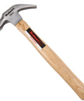 16 Ounce Claw Hammer Handy For DIY And Woodworking With Natural Wood Anti Vibration Handle And Drop Forged Steel Head