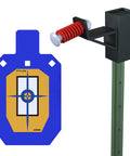 AR500 Steel Target With T Post Hanger One Half Inch Thick Torso Silhouette For Backyard And Range Target Practice Includes Extra Bolts And A 7x12 Inch Target Hanger showing assembled features.