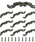 12 Pack Antique Bronze Decorative Arch Pulls 3 Inch By 0.6 Inch Zinc Alloy Mini Handles With 54mm Hole Spacing