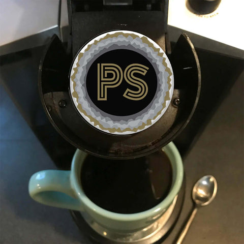 Close-up of Bold Dark Roast Coffee Pods Variety Pack 40 Count for Keurig K Cup Machines single serve in coffee maker.