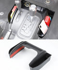 Shifter Console Storage Box For Jeep Wrangler JK JKU 2011 To 2018 Gear Tray Organizer With Cross Bar Link USB Charger Extender