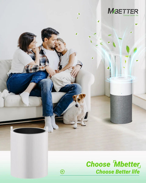 Family with Two Pack 311 Auto Filter Replacements For Blueair Blue Pure 311 Auto Purifier And 2 In 1 HEPA Silent filter