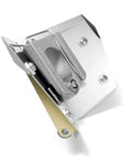 Pro Grade 3 Inch Corner Flusher With Roller Wheels For Drywall Taping Finish Work Inside 90 Degree Corners Wipe Feather And Smooth Second Coat In One Pass, showing angled view.