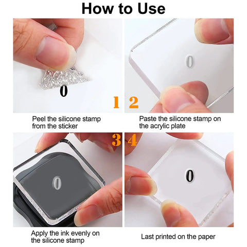 How to use Vintage Date Clear Stamps Top Shelf Seal Set: peeling, mounting, inking, and stamping process.
