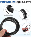 Heavy Duty Aluminum T Slot Cover Strip For 3030 And 4040 Extrusions Dust Proof Flat Seal Guard contours and flexibility shown in black.