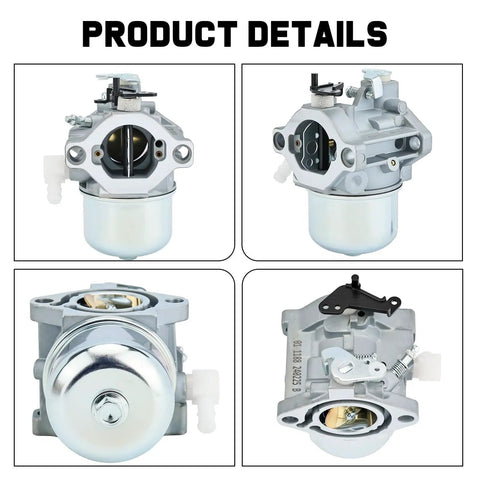 Four views of Carburetor Tune Up Kit for Briggs and Stratton Engines 12HP to 13HP Fits 28D707