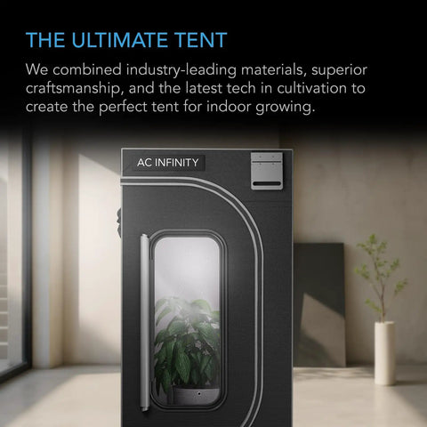Image of Heavy Duty 10x10 Indoor Grow Tent With 1 Inch Steel Poles 2000D Canvas Lab Tested High Reflectivity Mylar Zipper Window