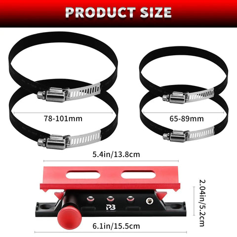 Universal Quick Release Fire Extinguisher Mount With CNC Aluminum Adjustable Roll Bar Holder product size details