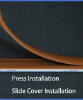 No Sweat Self Adhesive Cable Hider Wall Strips Heavy Duty Pvc Raceway installation instructions for press and slide cover methods.