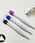 Pro Grade Watch Movement Screwdriver Kit With Three Color Handles For Triangular Oscillating Weight Rotor Screwdrivers Set