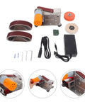 Uonlytech Mini Bidirectional Electric Belt Sander Grinder With Strong Copper Motor,Compact Portable Sanding Machine for hobby projects.