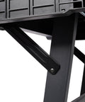 Close-up of sturdy leg feature on Portable Folding Workbench With 1650 Lbs Capacity Heavy Duty Work Table For Garage Shop Or Home Setup 