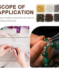Colorful Mix Screw Eye Pins Kit Handy For Jewelry Making And DIY Crafts With pliers threading beaded necklace.