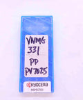Three Pack Dope Carbide Turning Inserts 331 PV7025 PP Coated For Smooth Precise Metal Machining And Long Life VNMG331 Compatible Easy To Install High Performance Cutting For CNC And Manual Lathes, blue Kyocera case