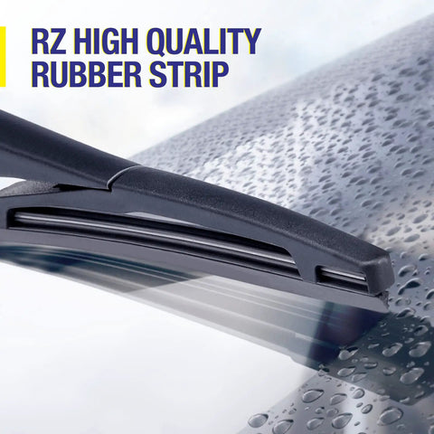 Close-up of 12 Inch Rear Wiper Blades Replacement For Toyota RAV4 Highlander Land Cruiser Yaris Venza Sienna, premium rubber.