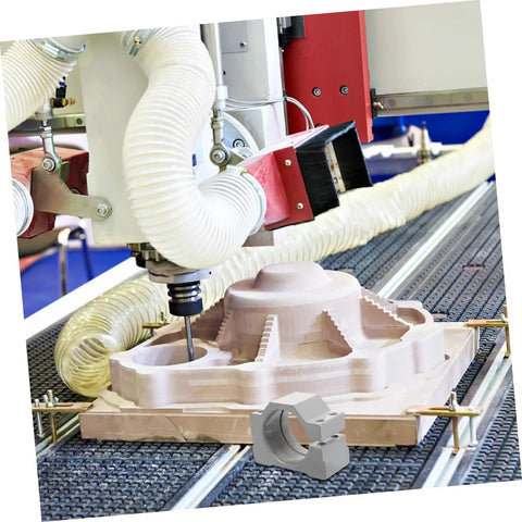 Aluminum CNC Spindle Motor Mounting Bracket Clamp For Carving Machines Quick Mounting Hardware in use on CNC machine