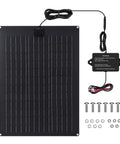 20W Solar Panel Kit With Built In Maintenance Pulse And Smart MPPT Charge Controller For Dump Trailers Waterproof All Weather