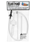 Front view of Slippery Pete fluid pump kit for wide-mouth quart bottles with tubing and 3rd-hand adapter