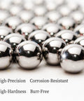 Heavy Duty 3 Inch Chrome Steel Bearing Ball, Solid Hardened Chrome 52100, Precision Ground With Mirror Finish, High Hardness And Load Capacity For Machinery, DIY Projects And Industrial Applications, shiny bearing balls